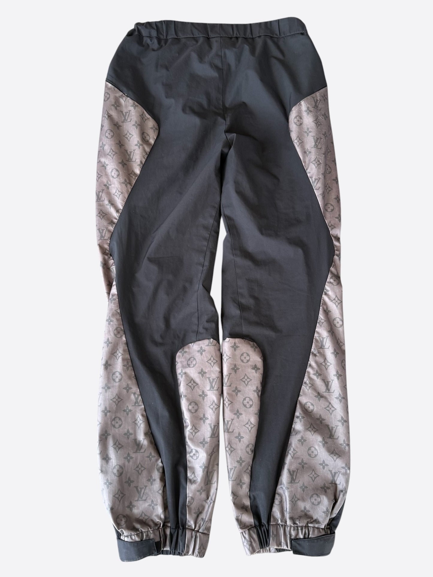 Louis Vuitton Black & Grey 2054 Monogram Heat Reflective Track Pants