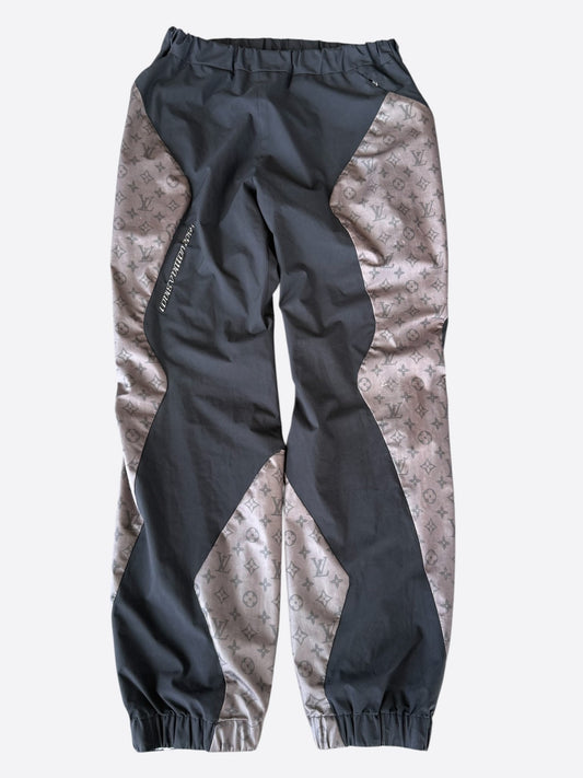 Louis Vuitton Black & Grey 2054 Monogram Heat Reflective Track Pants