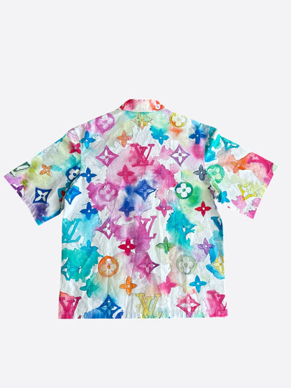 Louis Vuitton Watercolor Monogram Button Up Shirt