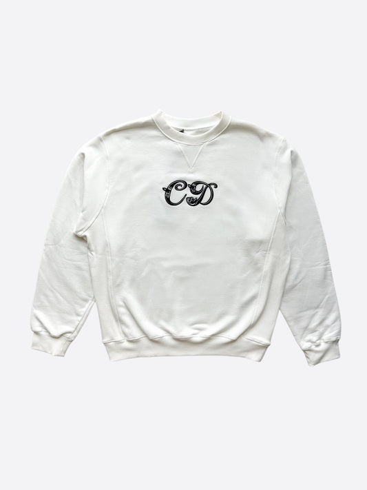Dior Kenny Scharf White Logo Sweater