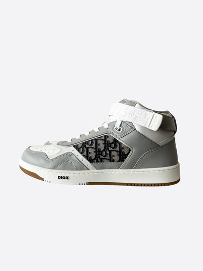 Dior Grey & White Oblique B27 Sneakers