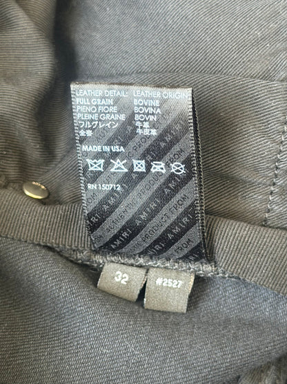 Amiri Aged Black & Blue Patch MX1 Jeans