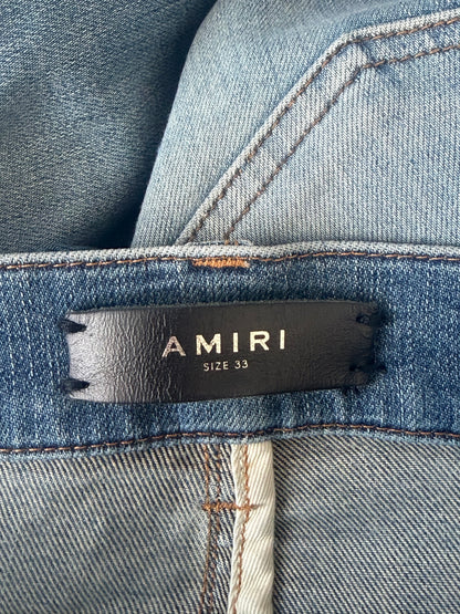 Amiri Indigo & Black Patch MX1 Jeans