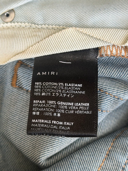 Amiri Indigo & Black Patch MX1 Jeans