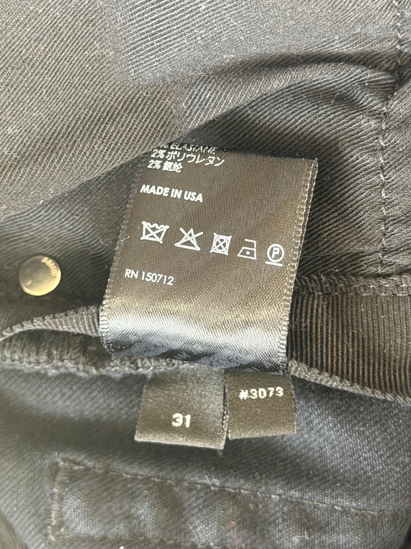 Amiri Aged Black Tie-Dye Patch Thrasher Jeans
