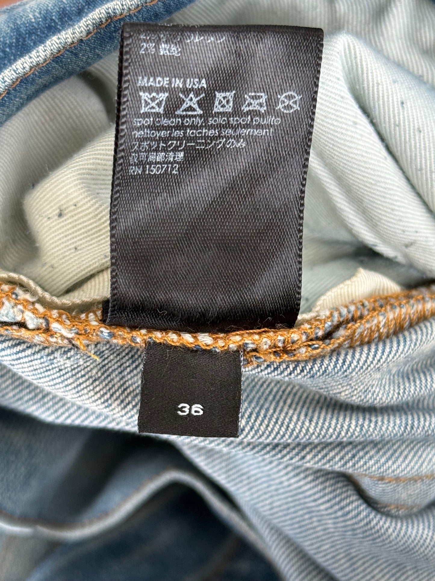 Amiri  Indigo & Blue Tie-Dye Patch MX1 Jeans