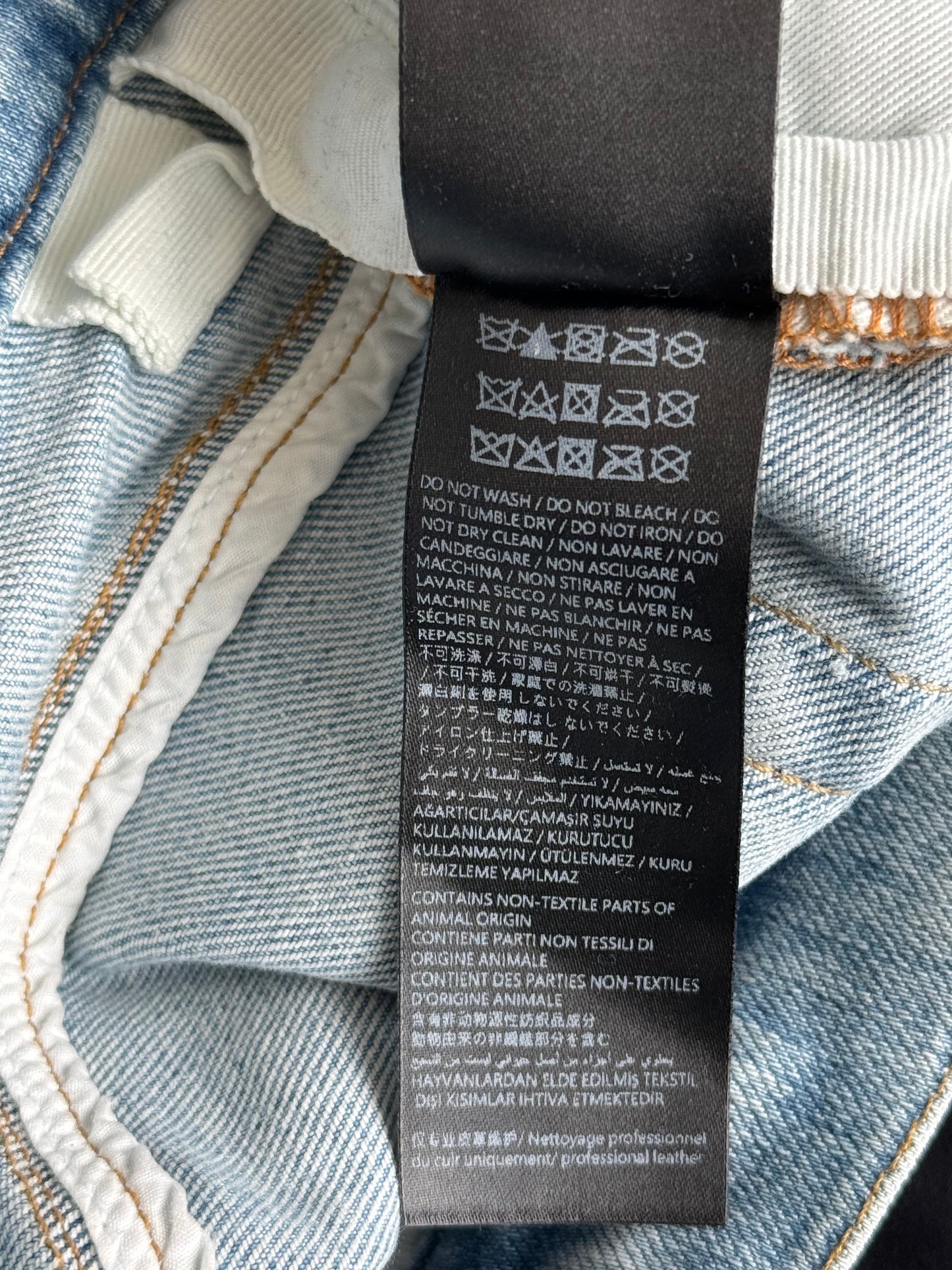 Amiri Aged Indigo & Brown Croc Patch MX1 Jeans