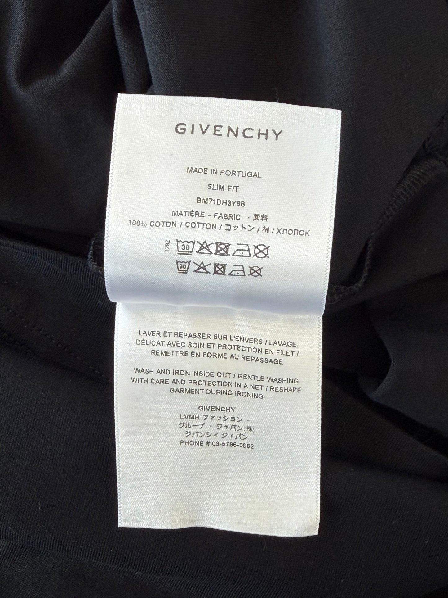 Givenchy Black & Rainbow Logo T-Shirt