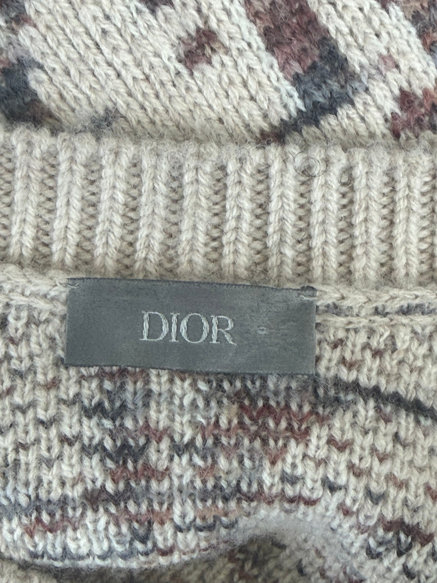 Dior Beige Oblique Wool Sweater