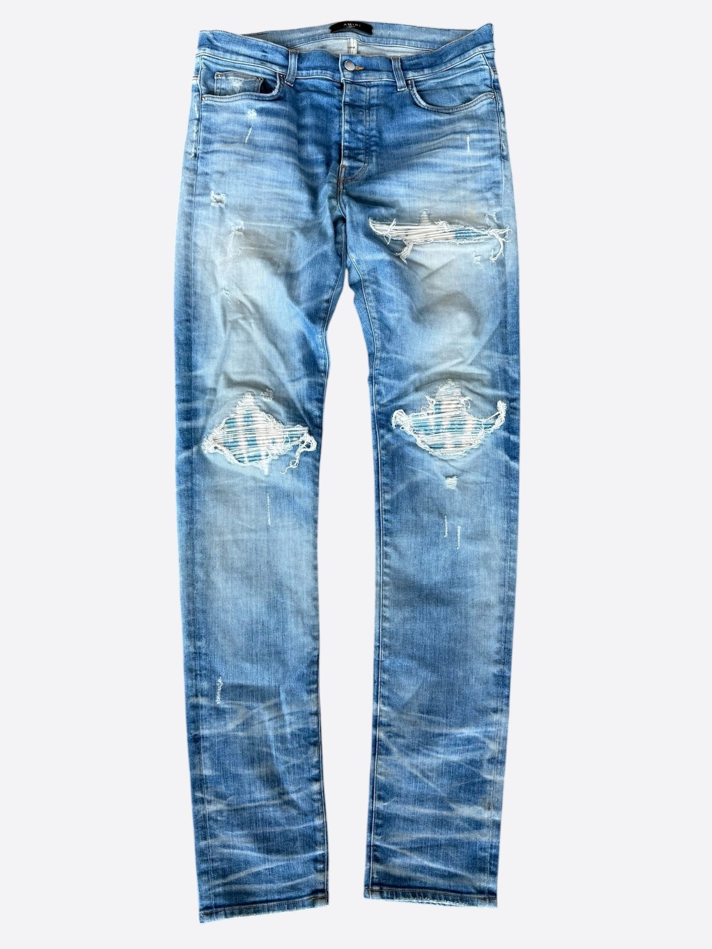 Amiri  Indigo & Blue Tie-Dye Patch MX1 Jeans