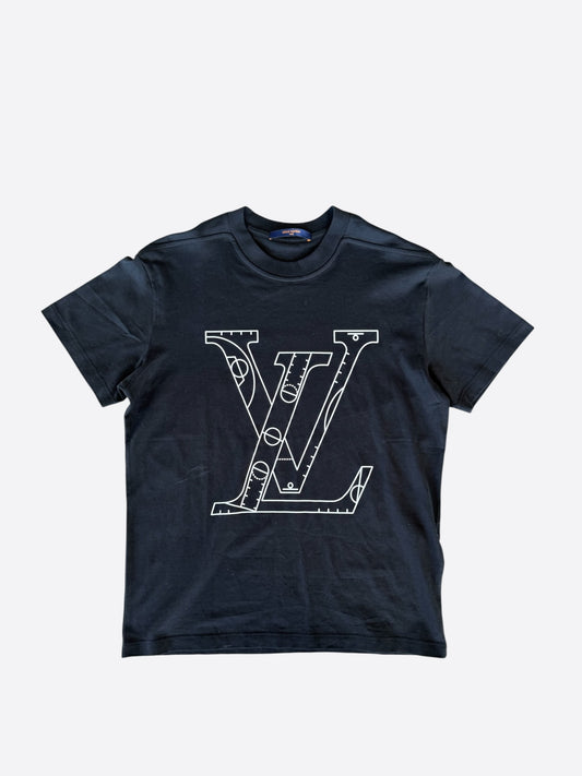 Louis Vuitton Black & White NBA Logo T-Shirt