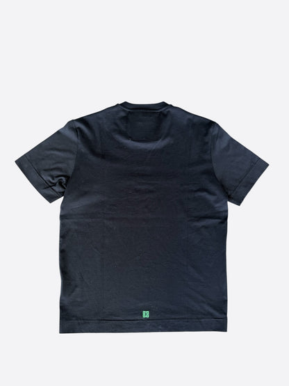 Givenchy Black & Rainbow Logo T-Shirt