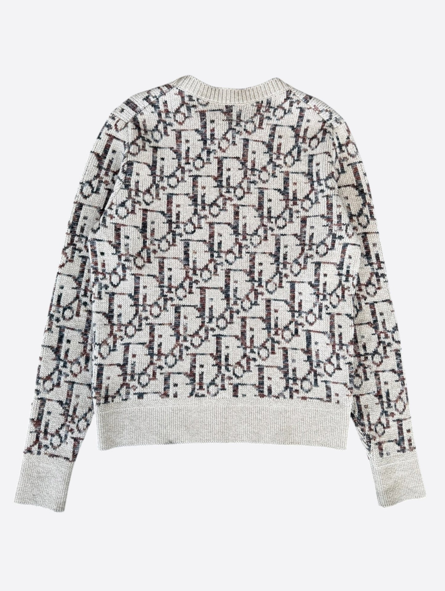 Dior Beige Oblique Wool Sweater