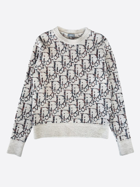 Dior Beige Oblique Wool Sweater