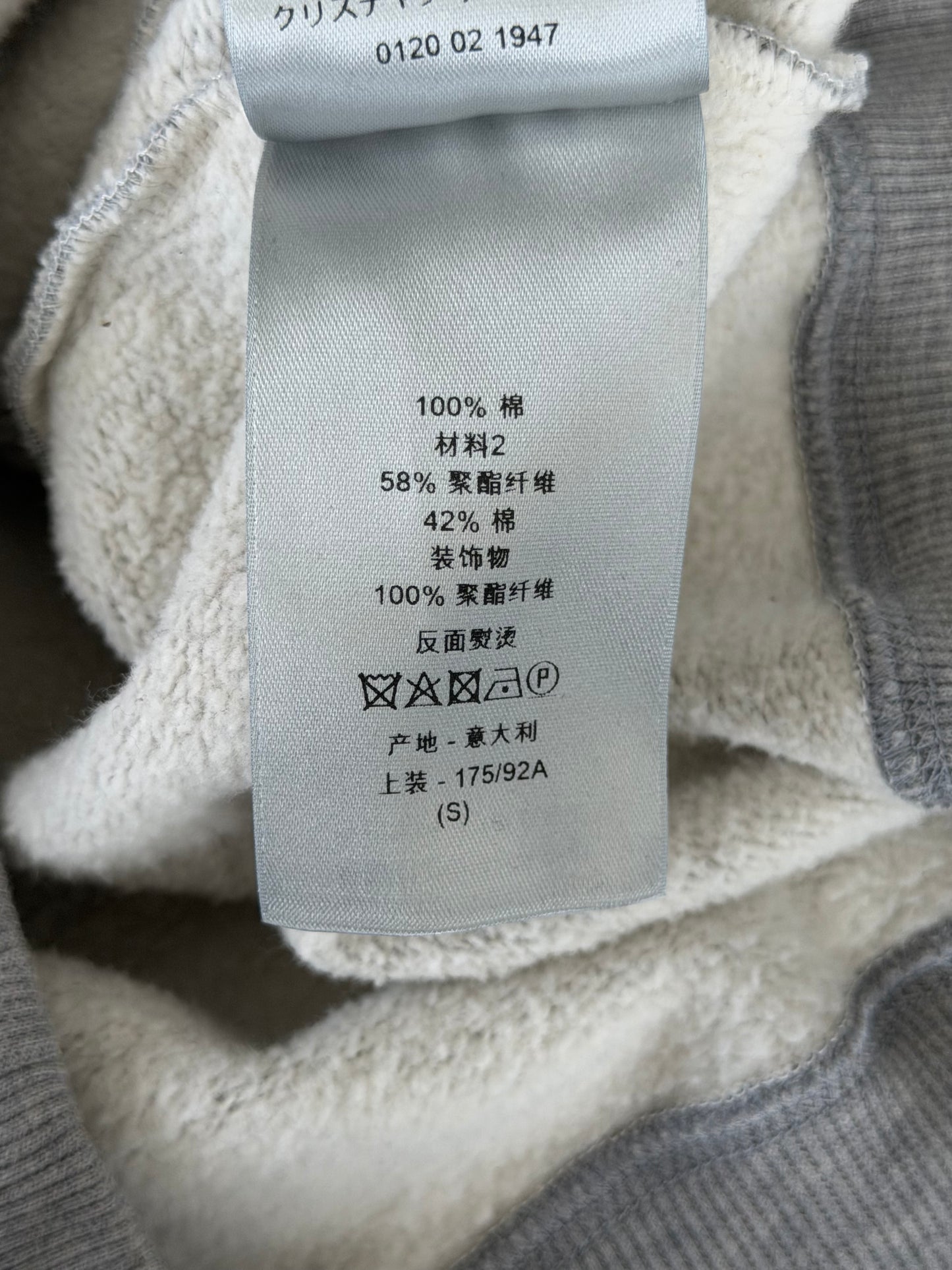 Dior Grey & Purple Oblique Logo Hoodie