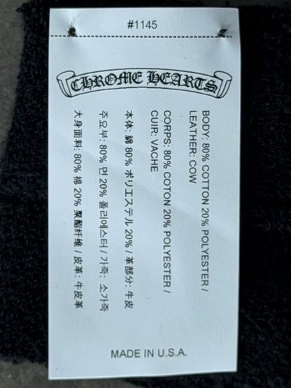 Chrome Hearts Black & White Cross Patch Wristbands