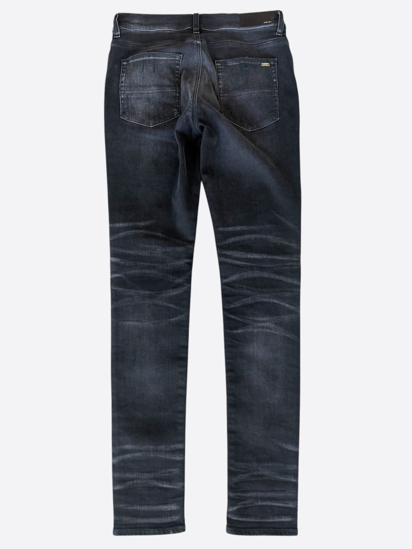 Amiri Aged Black & Blue Patch MX1 Jeans