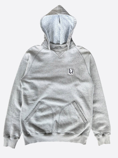 Dior Grey & Purple Oblique Logo Hoodie
