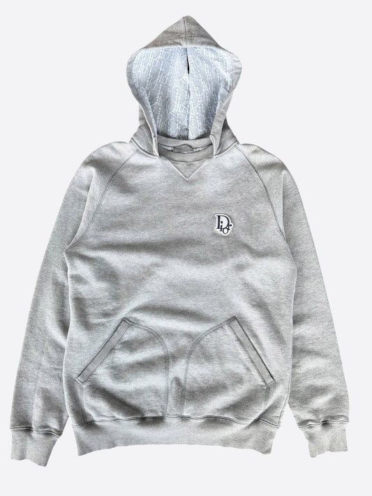 Dior Grey & Purple Oblique Logo Hoodie