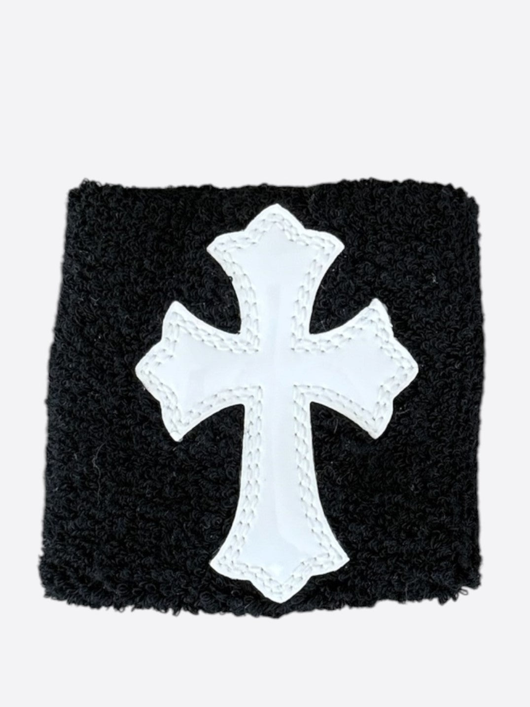 Chrome Hearts Black & White Cross Patch Wristbands