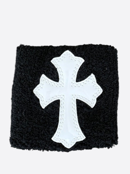 Chrome Hearts Black & White Cross Patch Wristbands