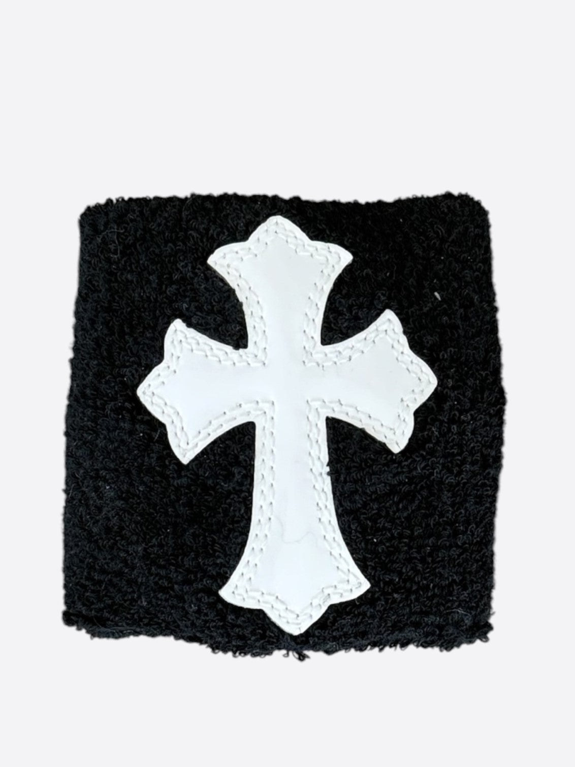 Chrome Hearts Black & White Cross Patch Wristbands