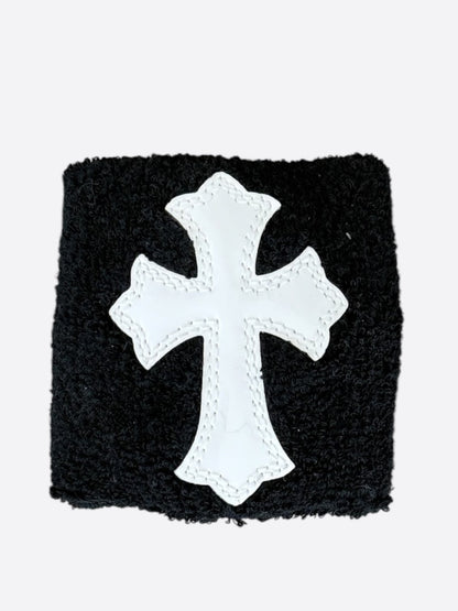Chrome Hearts Black & White Cross Patch Wristbands
