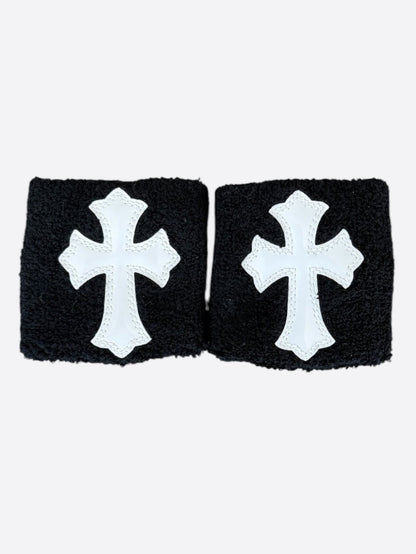 Chrome Hearts Black & White Cross Patch Wristbands