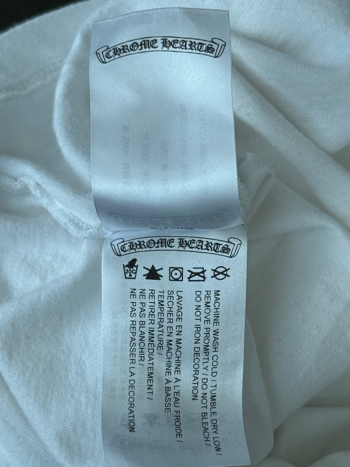 Chrome Hearts White & Black Welcome To Las Vegas T-Shirt