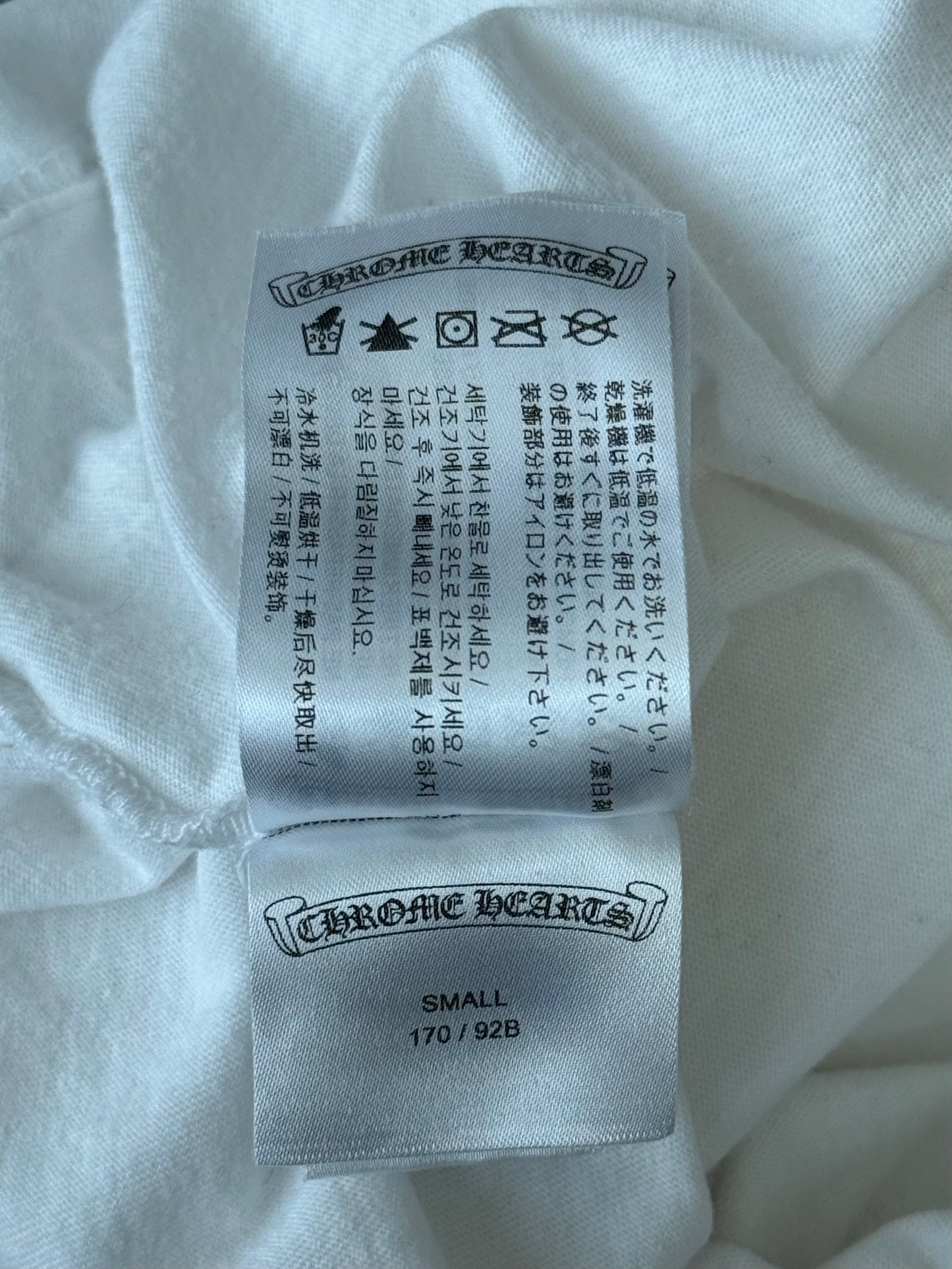 Chrome Hearts White & Black Welcome To Las Vegas T-Shirt