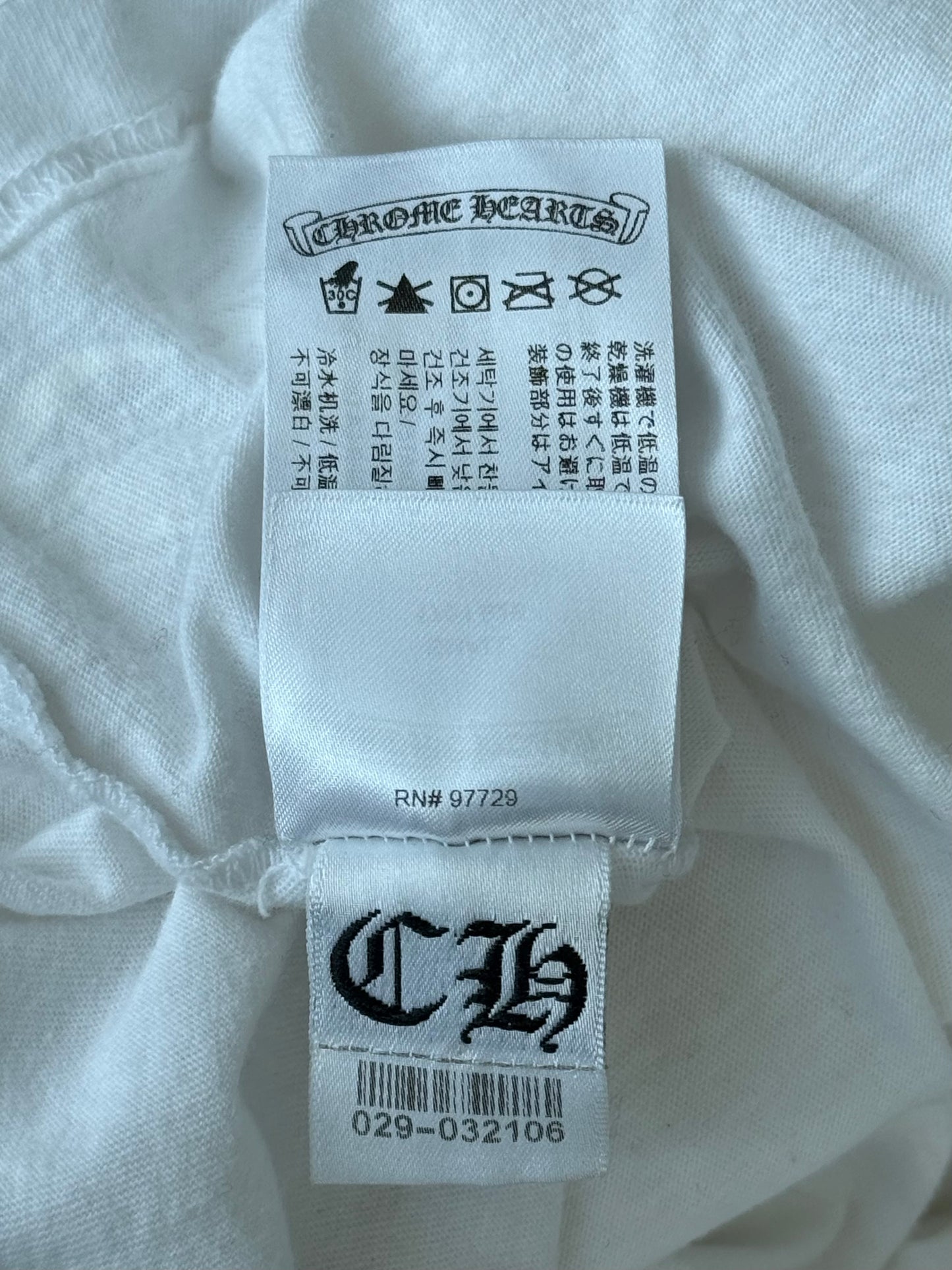 Chrome Hearts White & Black Welcome To Las Vegas T-Shirt