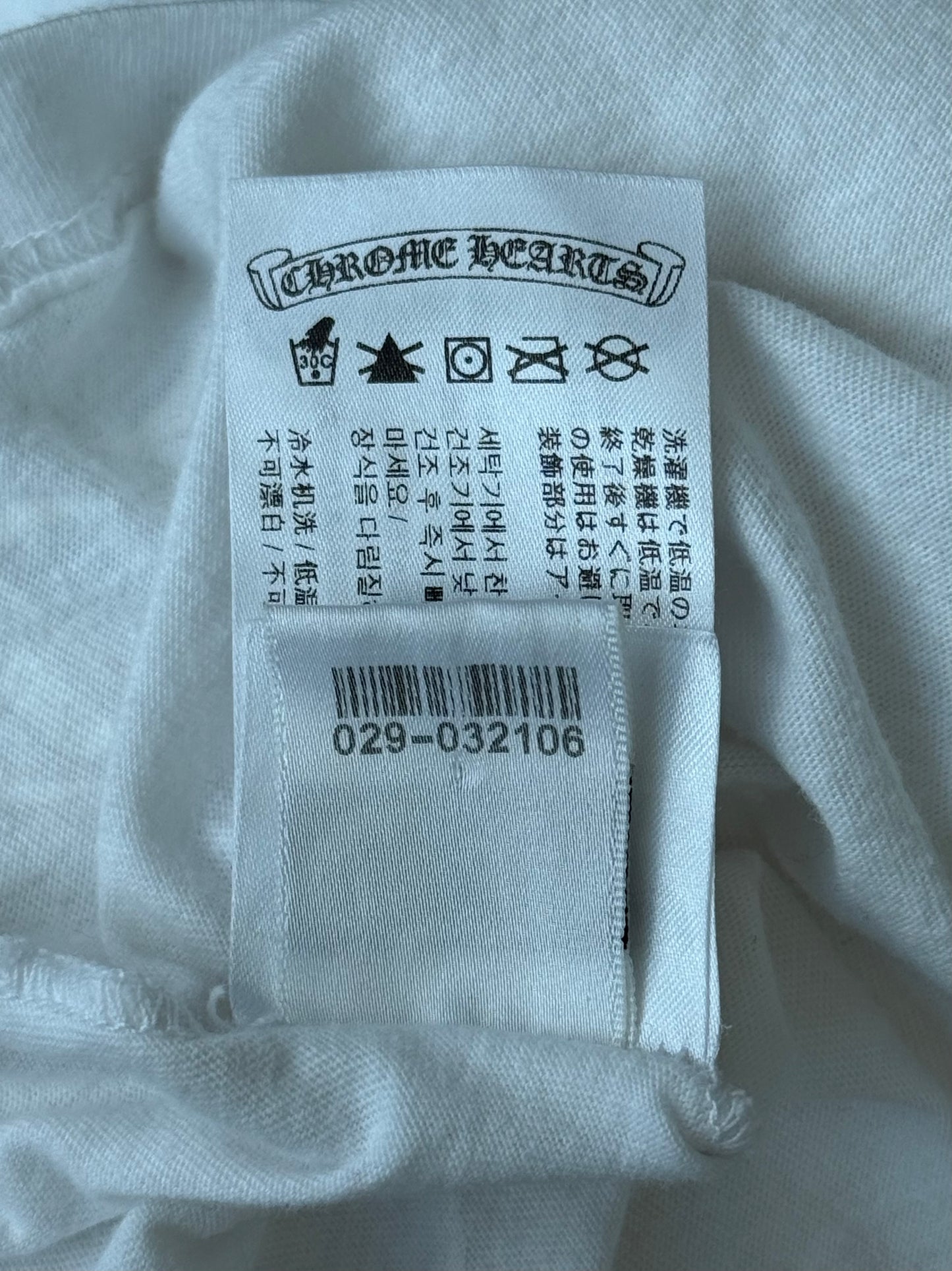 Chrome Hearts White & Black Welcome To Las Vegas T-Shirt