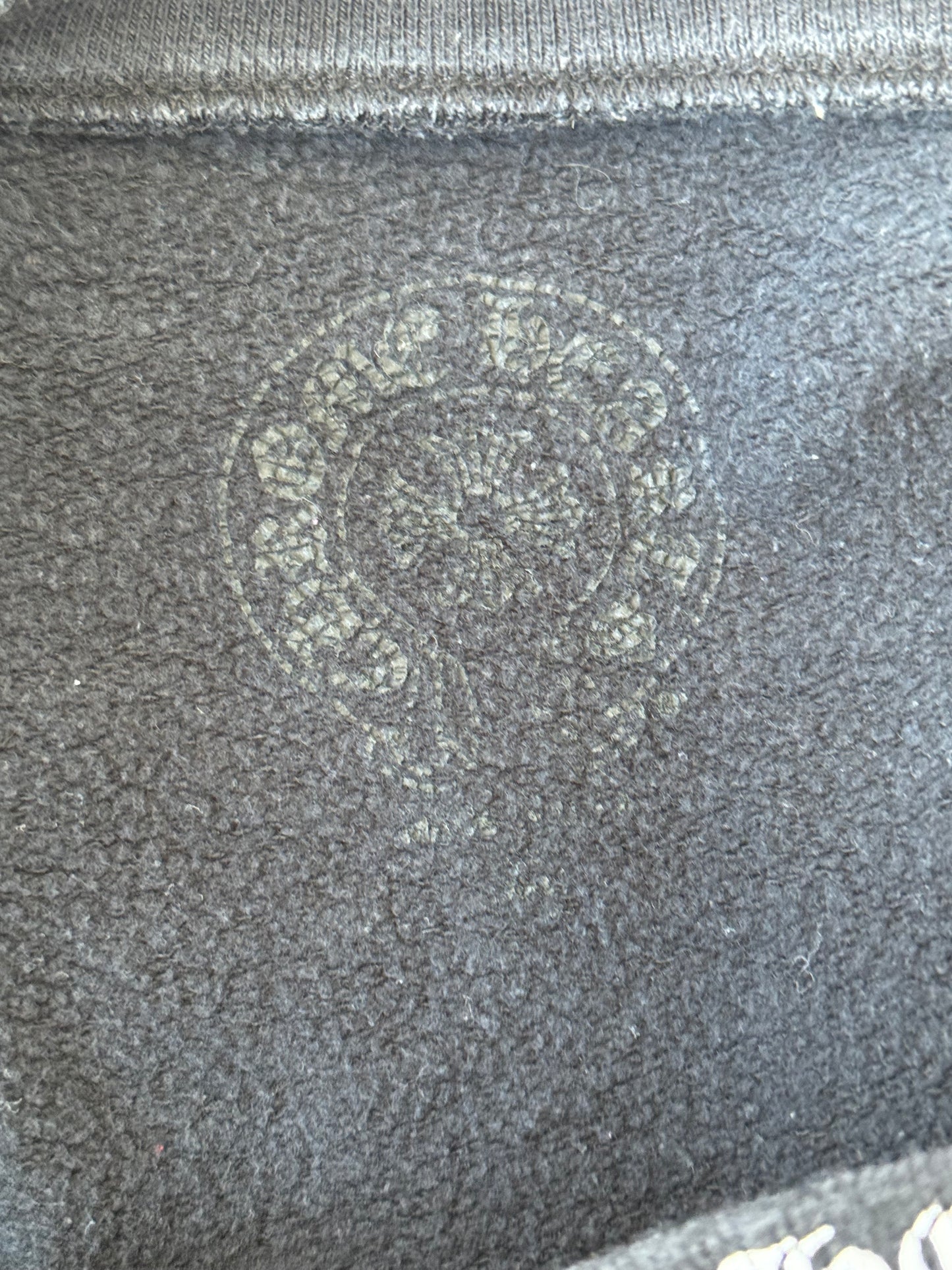 Chrome Hearts Black & White Neck Logo Sweater