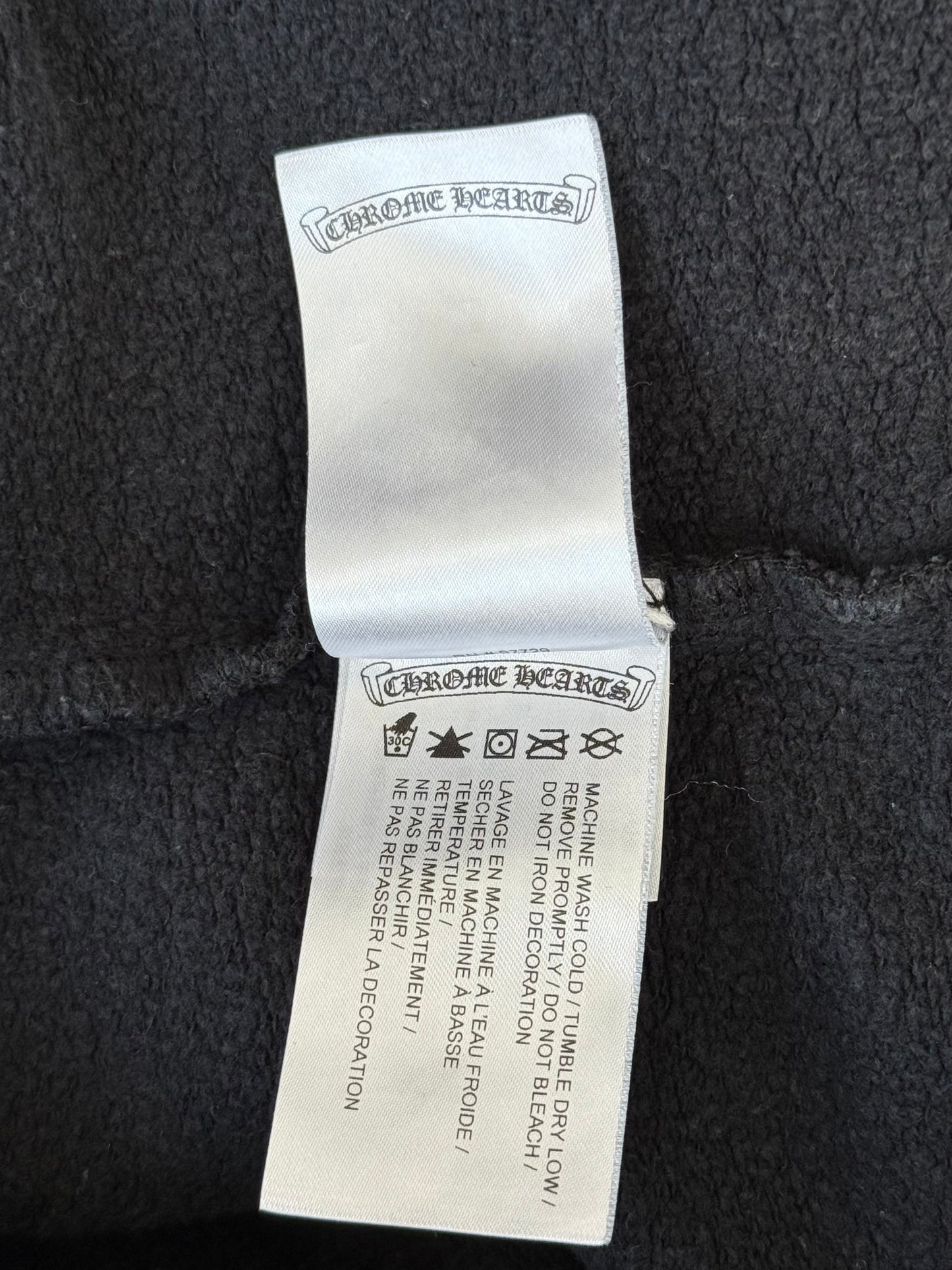 Chrome Hearts Black & White Neck Logo Sweater