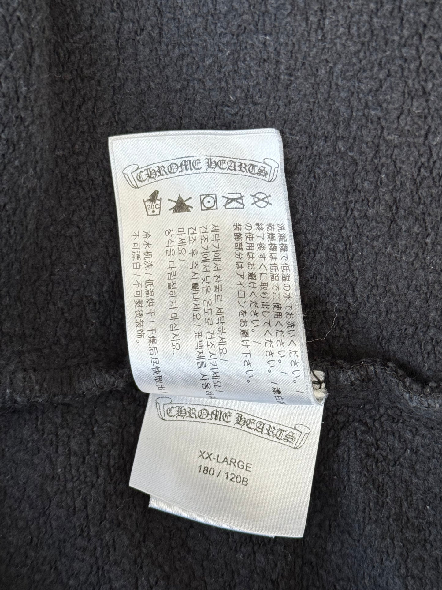 Chrome Hearts Black & White Neck Logo Sweater