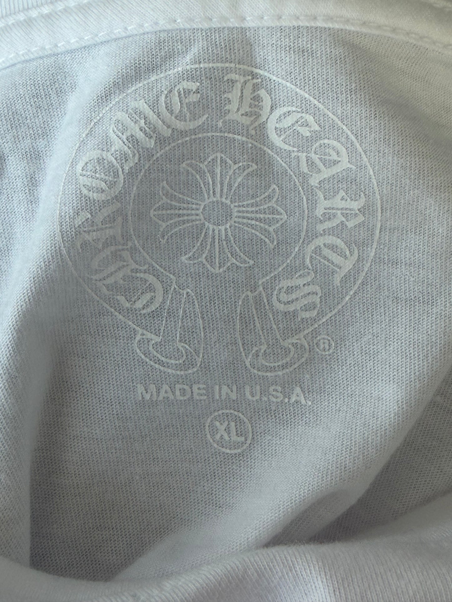 Chrome Hearts White & Pink Foti Graphic Longsleeve T-Shirt