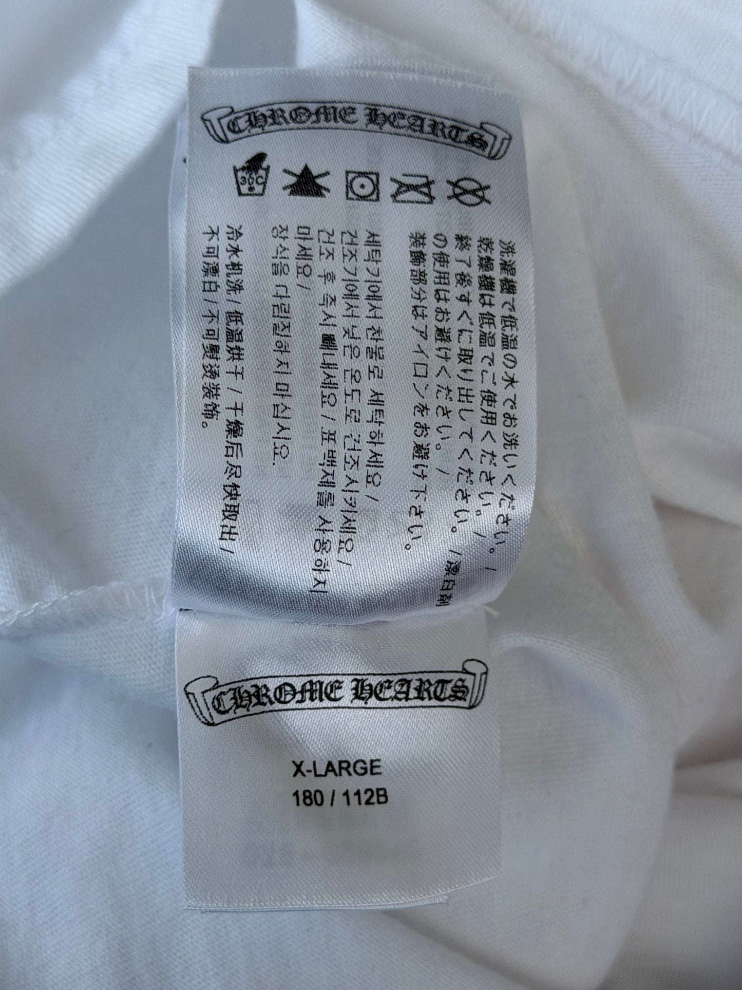 Chrome Hearts White & Pink Foti Graphic Longsleeve T-Shirt