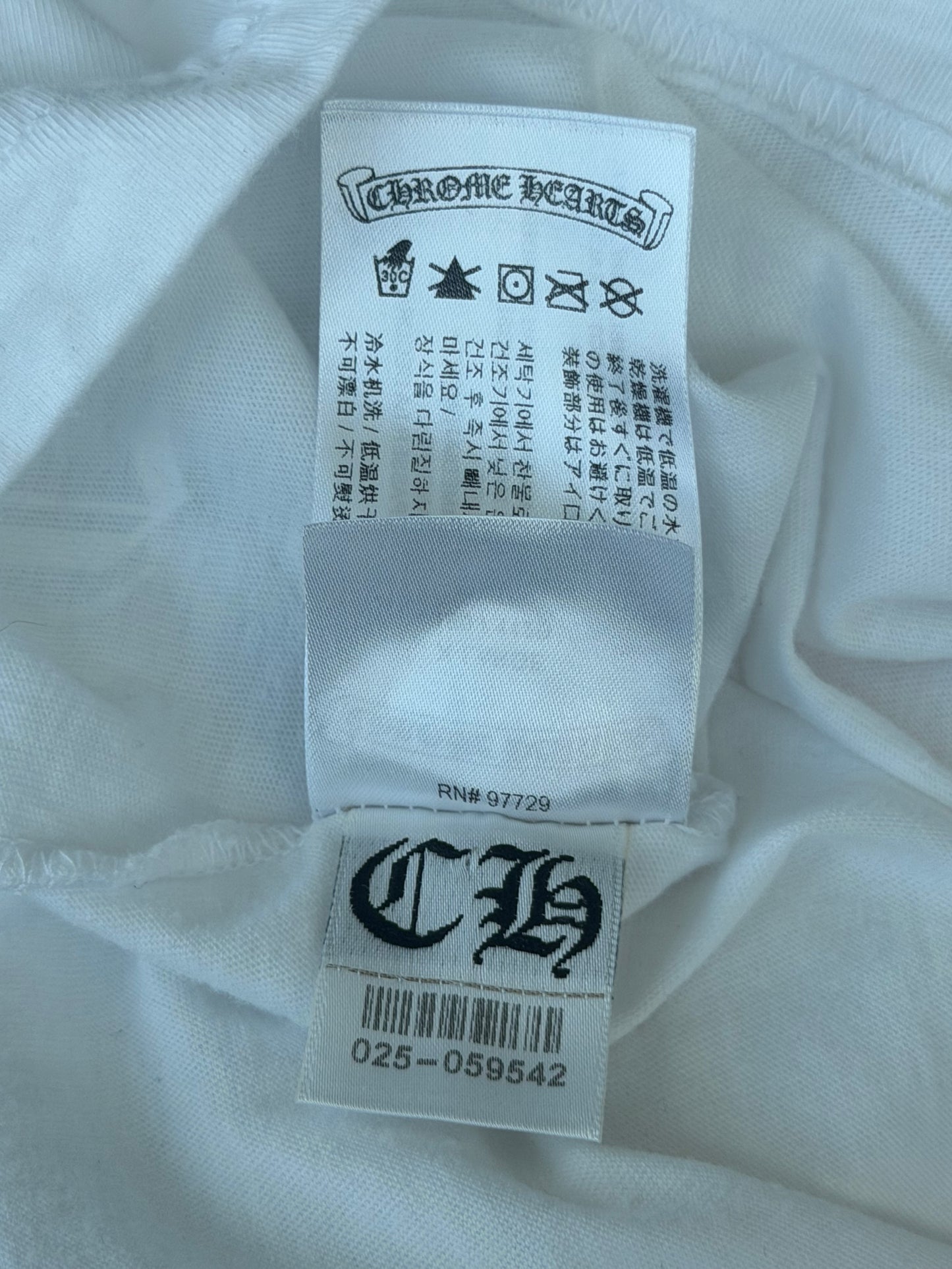 Chrome Hearts White & Pink Foti Graphic Longsleeve T-Shirt