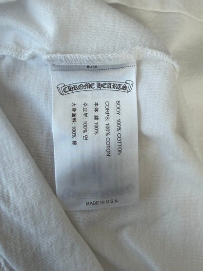 Chrome Hearts White & Purple Neck Logo Longsleeve T-Shirt