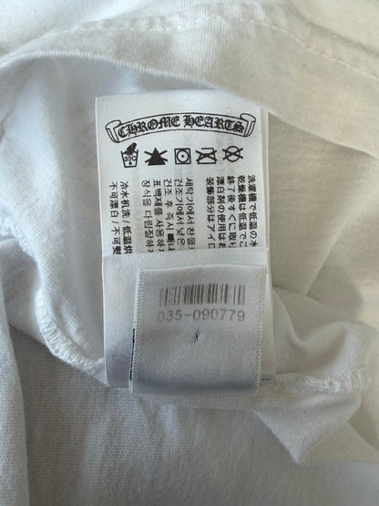 Chrome Hearts White & Purple Neck Logo Longsleeve T-Shirt