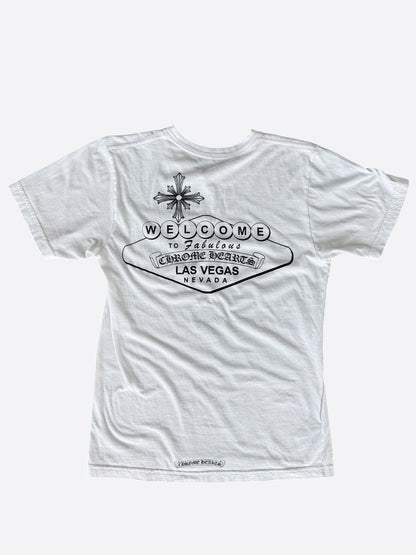 Chrome Hearts White & Black Welcome To Las Vegas T-Shirt