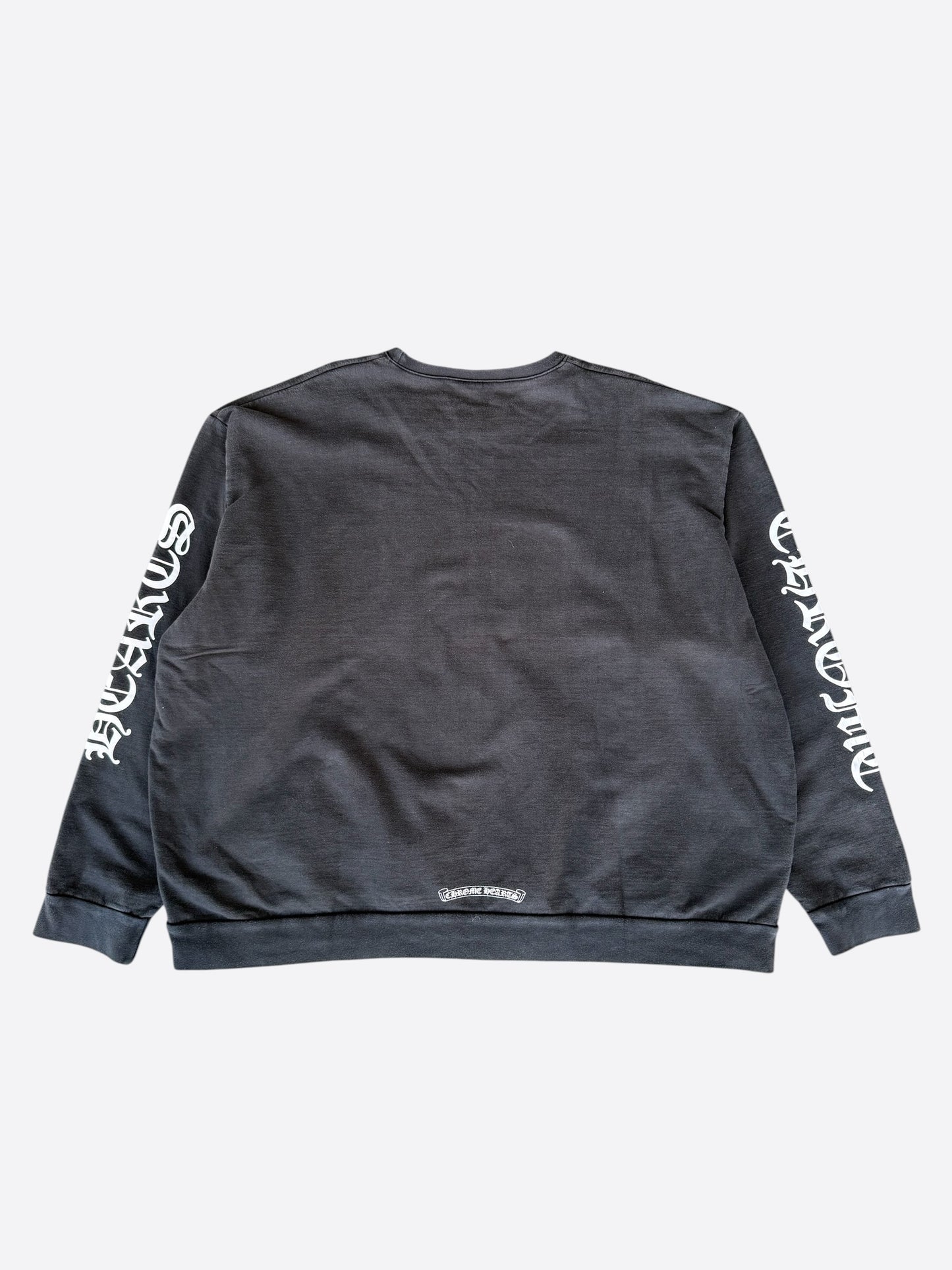 Chrome Hearts Black & White Neck Logo Sweater