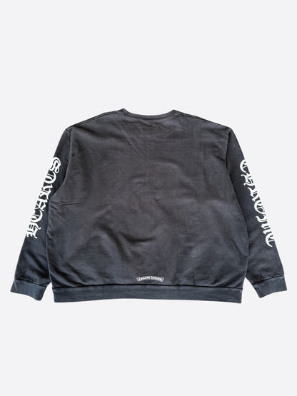 Chrome Hearts Black & White Neck Logo Sweater