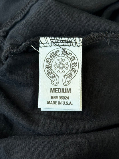 Chrome Hearts Black & White Fleur Logo T-Shirt