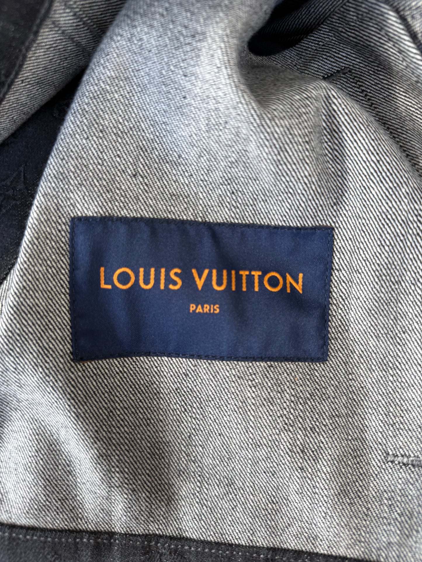 Louis Vuitton Black DNA Monogram Denim Jacket