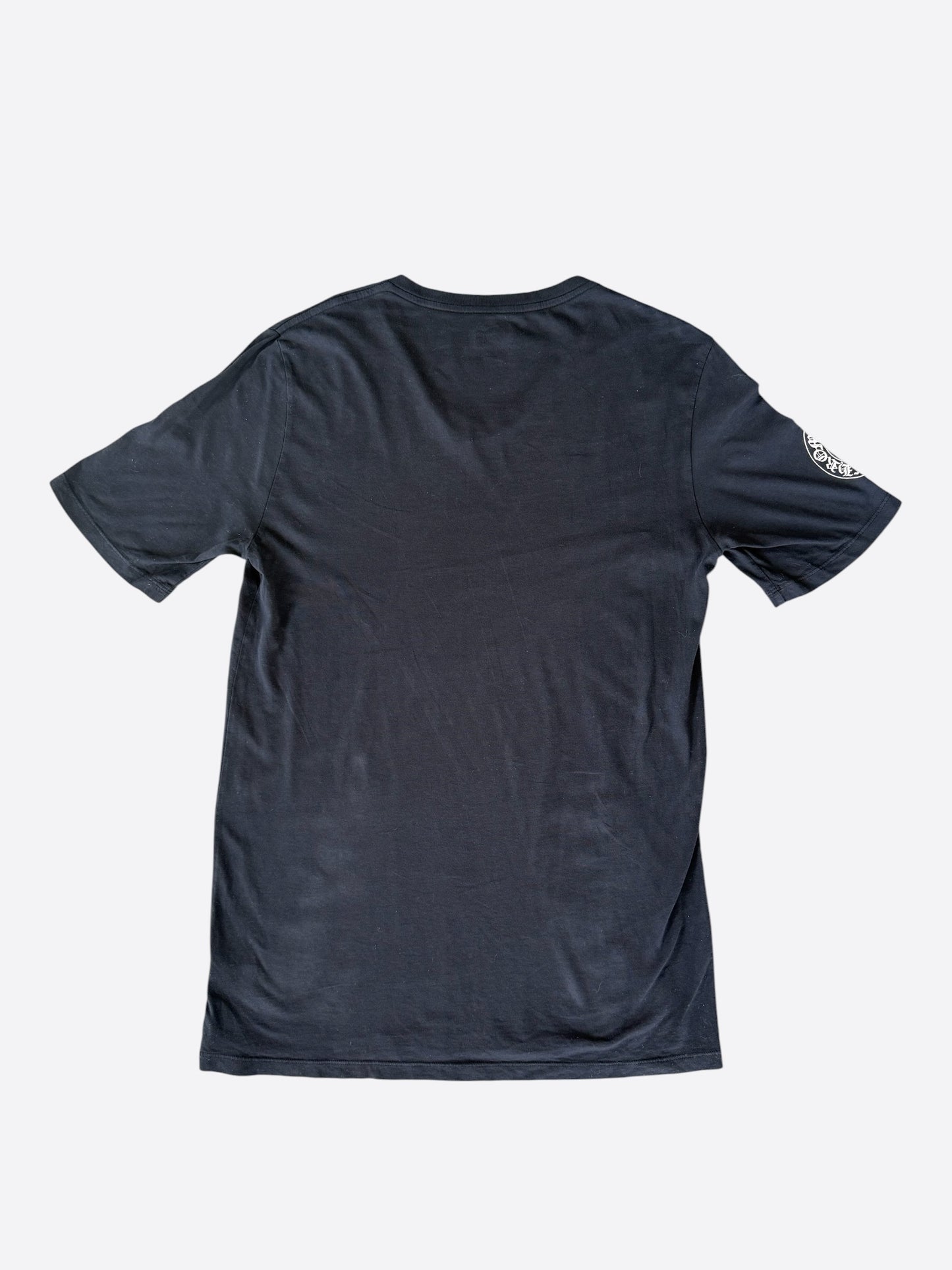 Chrome Hearts Black & White Fleur Logo T-Shirt
