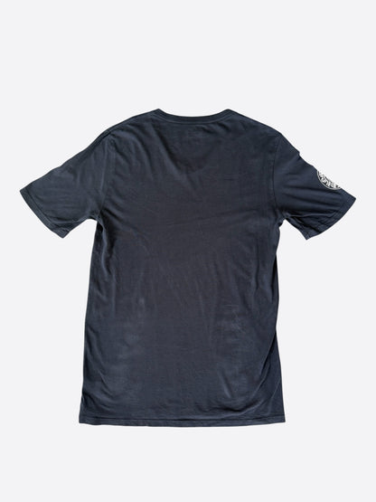 Chrome Hearts Black & White Fleur Logo T-Shirt