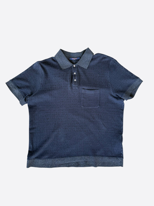 Louis Vuitton Navy Monogram Polo T-Shirt