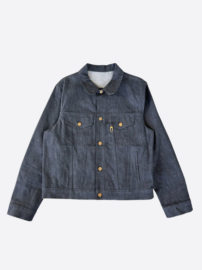 Louis Vuitton Black DNA Monogram Denim Jacket