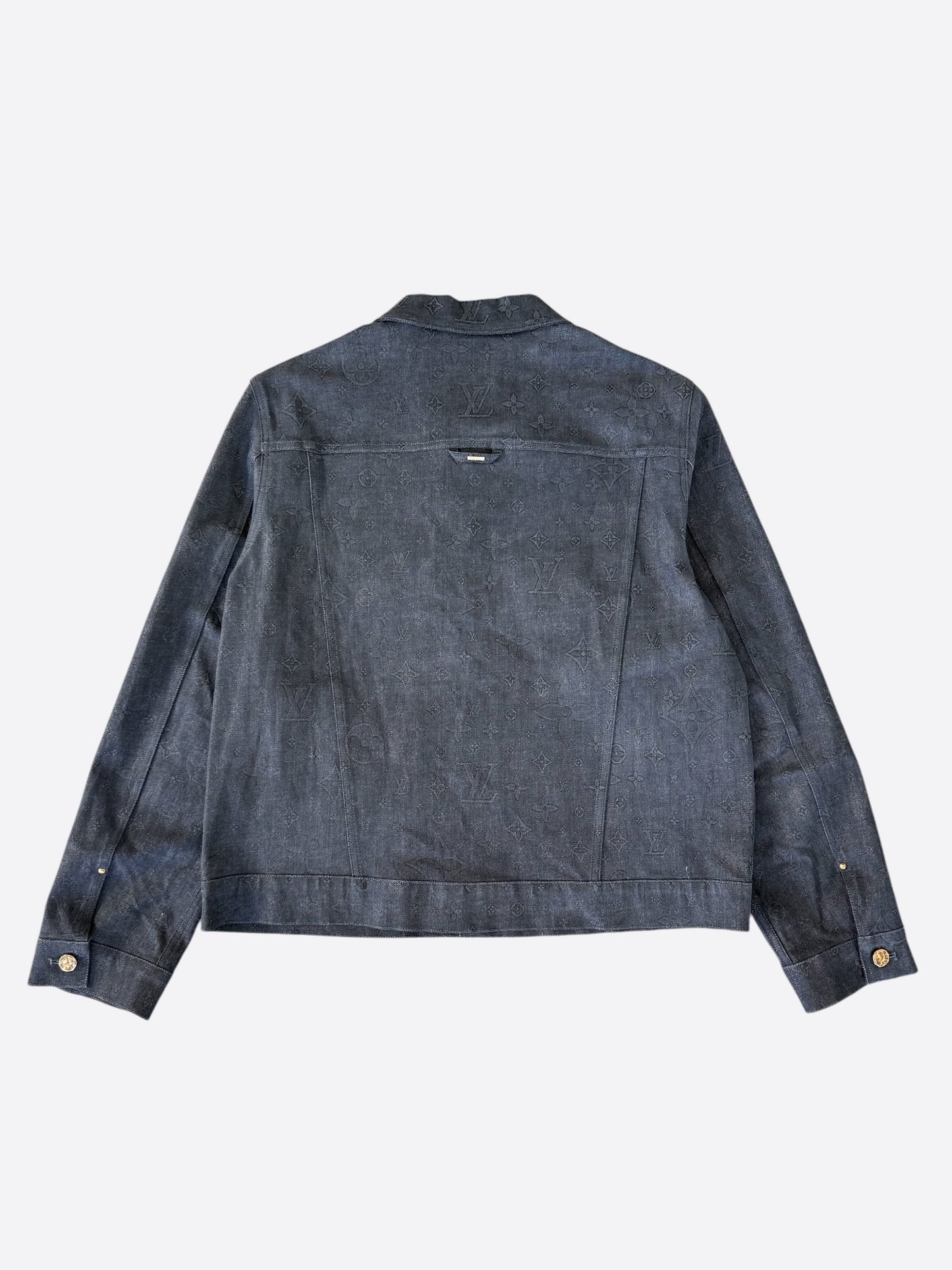 Louis Vuitton Black DNA Monogram Denim Jacket
